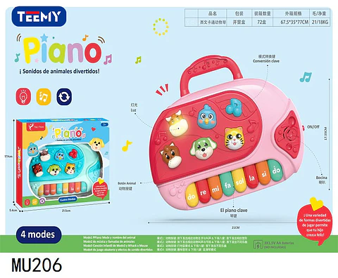 PIANO MUSICAL, 3 DEL MISMO POR MAYOR  (MU206)