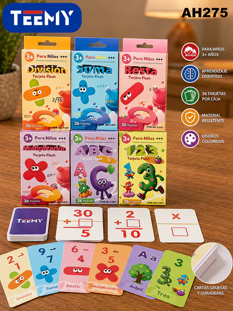 CARTAS EDUCATIVAS PAQUETE 12 PIEZAS (AH275)