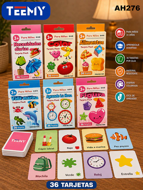 CARTAS EDUCATIVAS PAQUETE 12 PIEZAS (AH276)