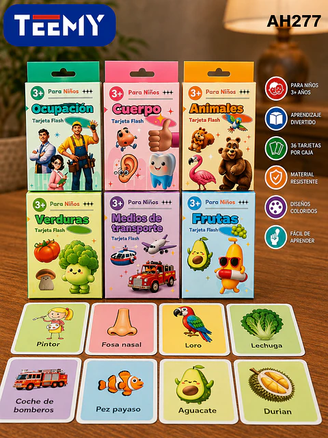 CARTAS EDUCATIVAS PAQUETE 12 PIEZAS (AH277)