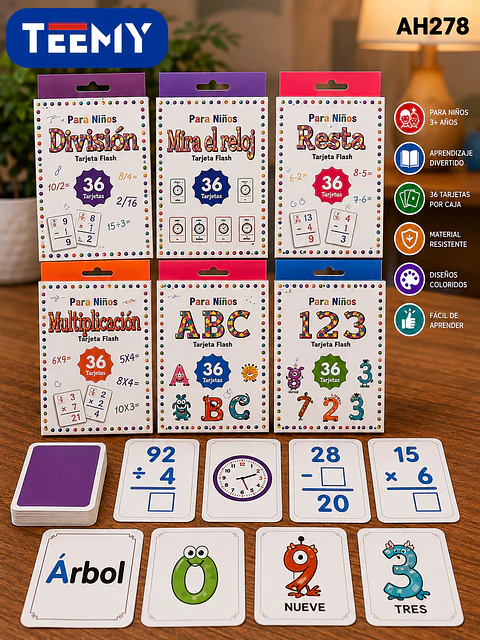 CARTAS EDUCATIVAS PAQUETE 12 PIEZAS (AH278)