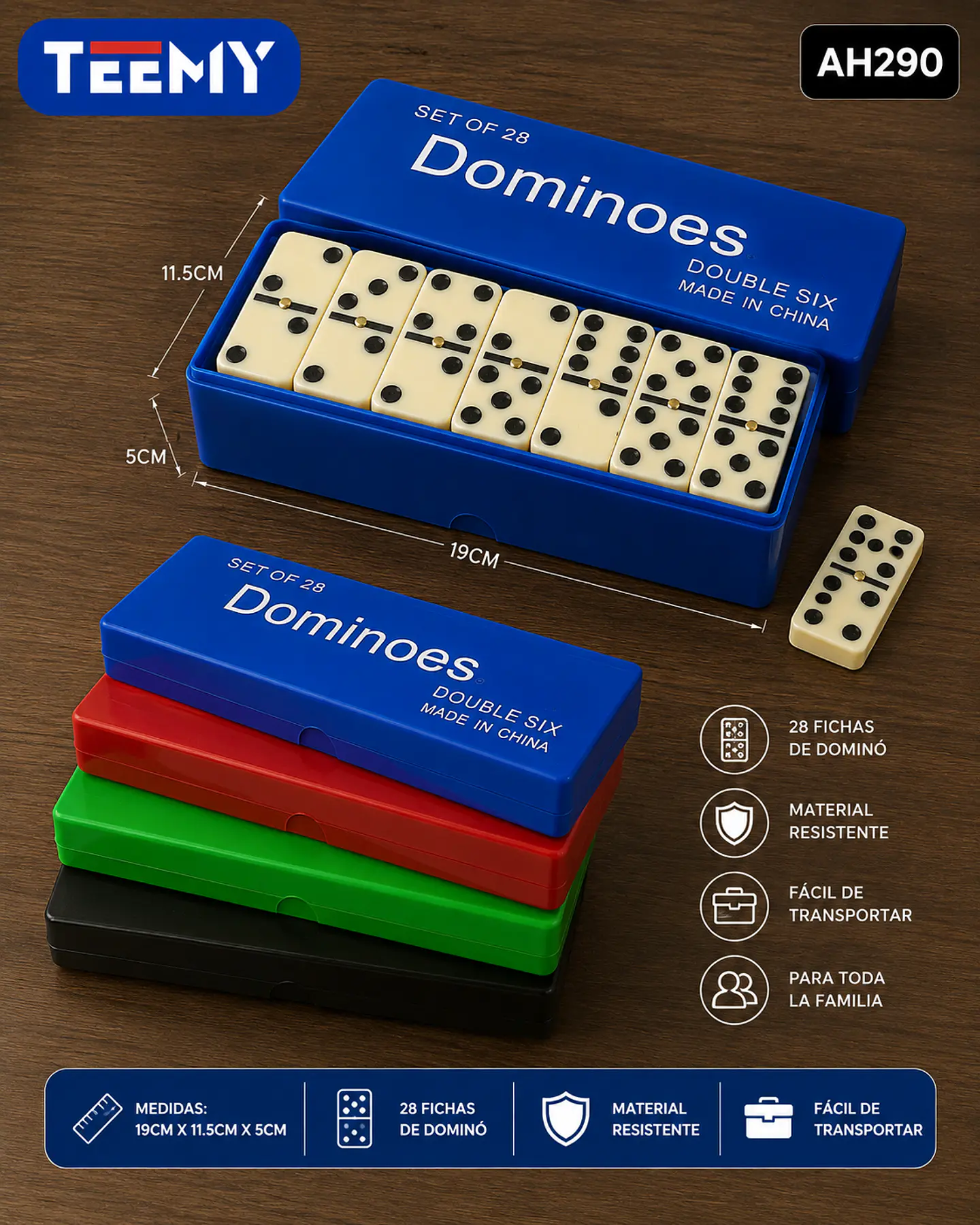 DOMINO , 3 DEL MISMO POR MAYOR  (AH290) 1