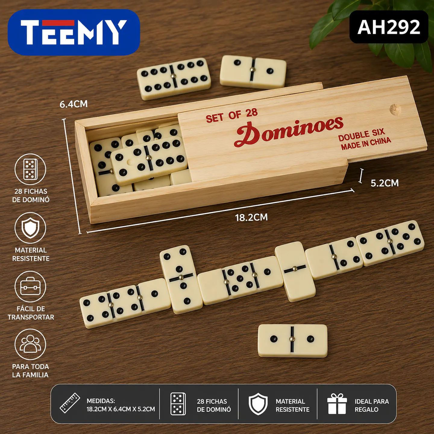 DOMINO , 3 DEL MISMO POR MAYOR  (AH292) 1