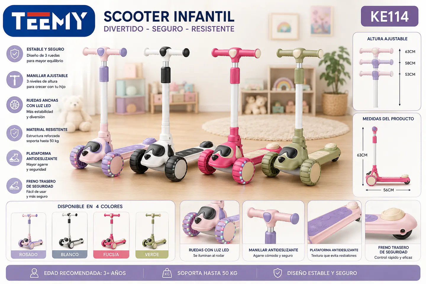 SCOOTER INFANTIL EMBALAJE 10 UNIDADES 145.890 (KE114) 1
