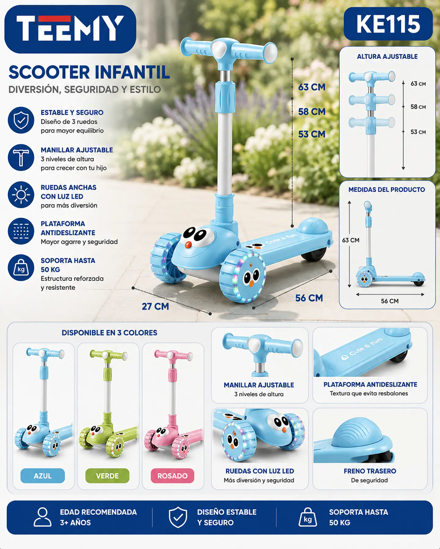 SCOOTER INFANTIL EMBALAJE 10 UNIDADES 145.890 (KE115) 1