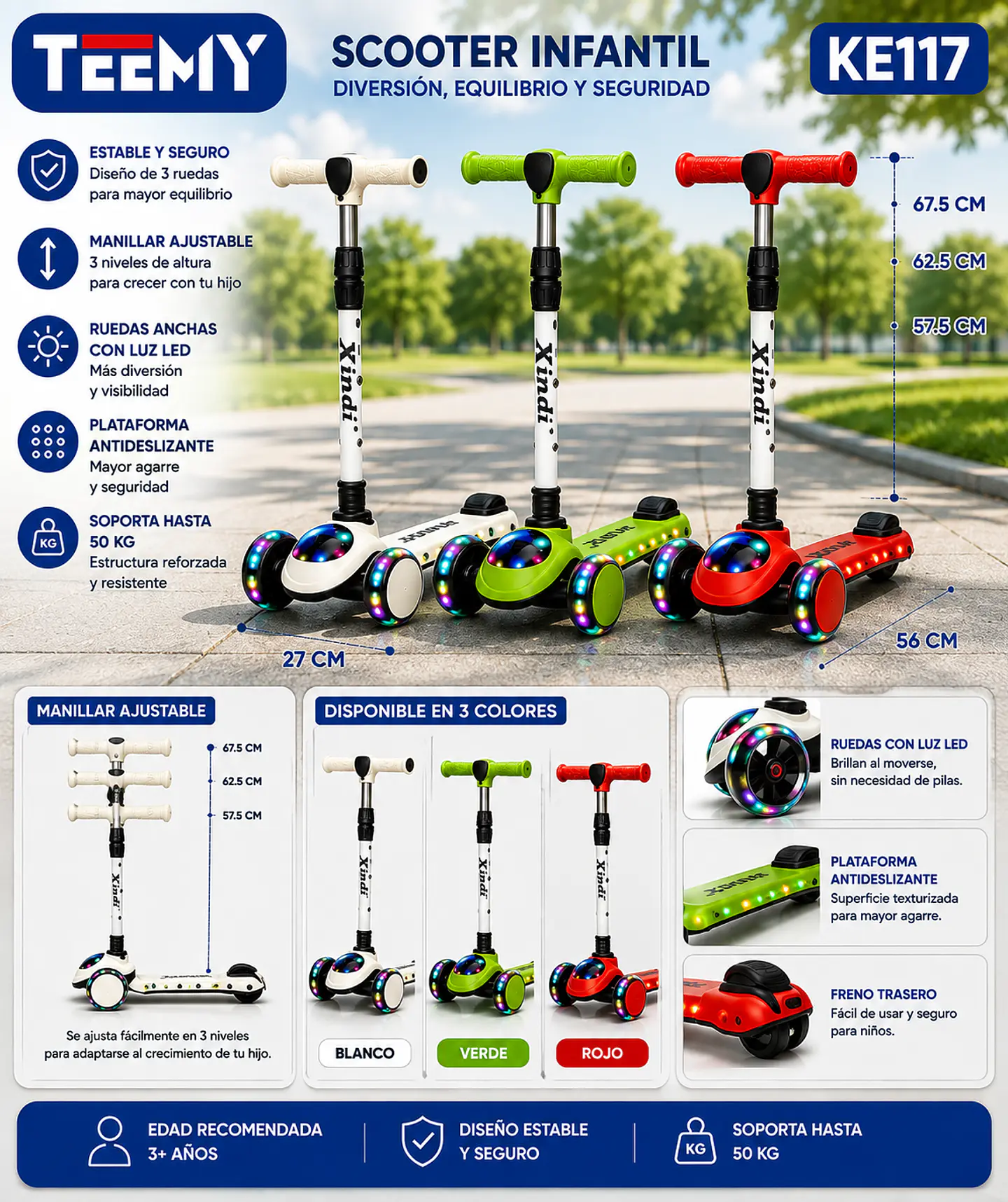 SCOOTER INFANTIL EMBALAJE 10 UNIDADES 145.890 (KE117) 1