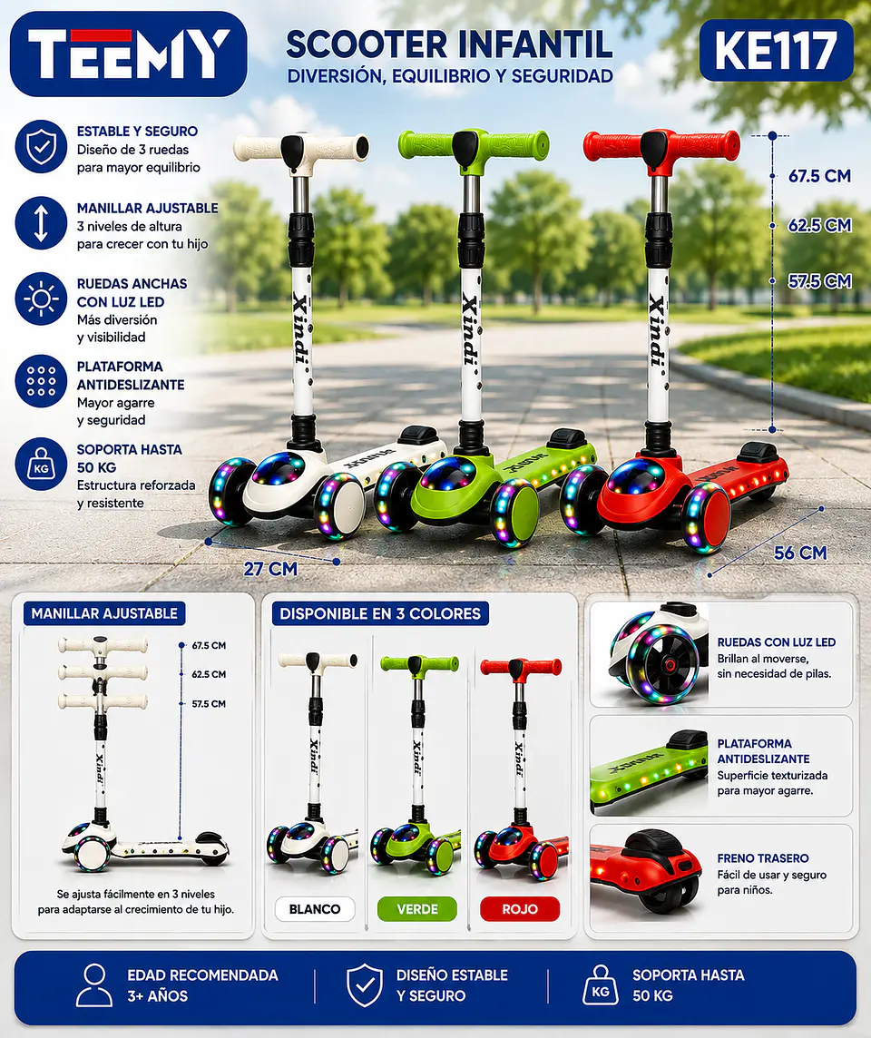 SCOOTER INFANTIL EMBALAJE 10 UNIDADES 145.890 (KE117) 1