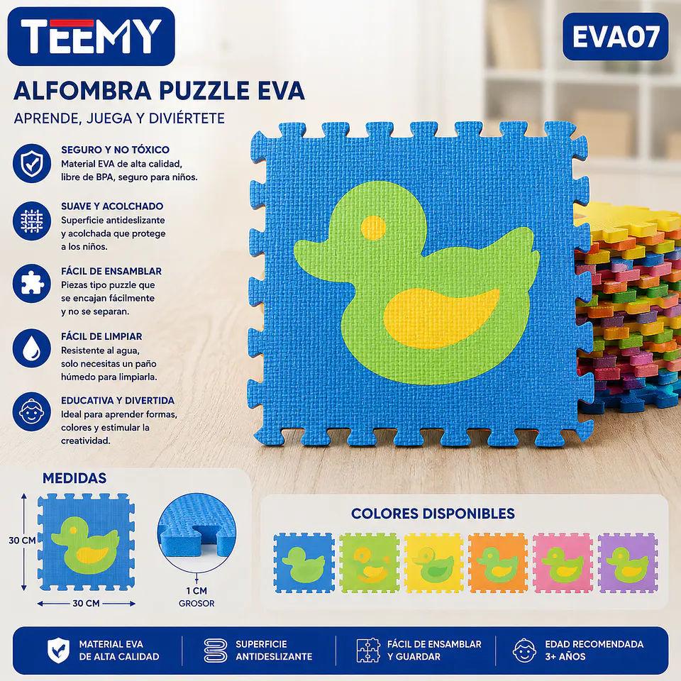 GOMA EVA CON FIGURAS PAQUETE 29X29 10 PZAS (EVA07) 1