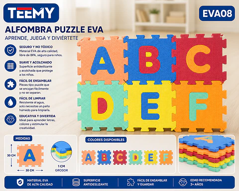 GOMA EVA LETRAS 17x17  (EVA08)