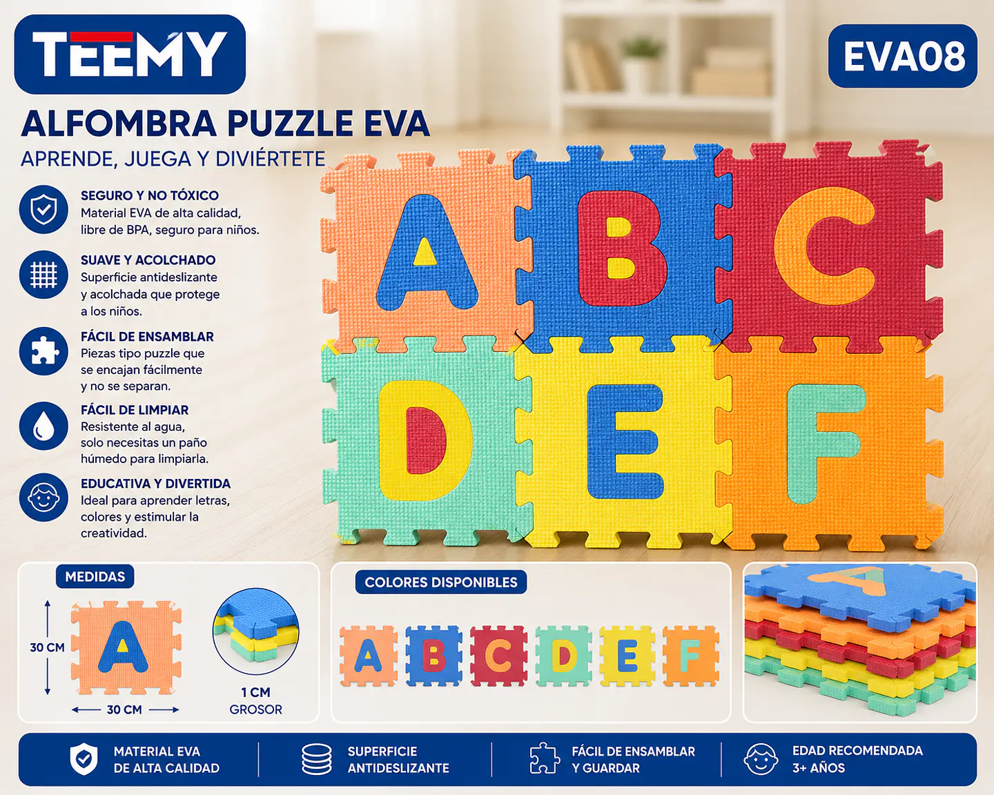 GOMA EVA LETRAS 17x17  (EVA08) 1