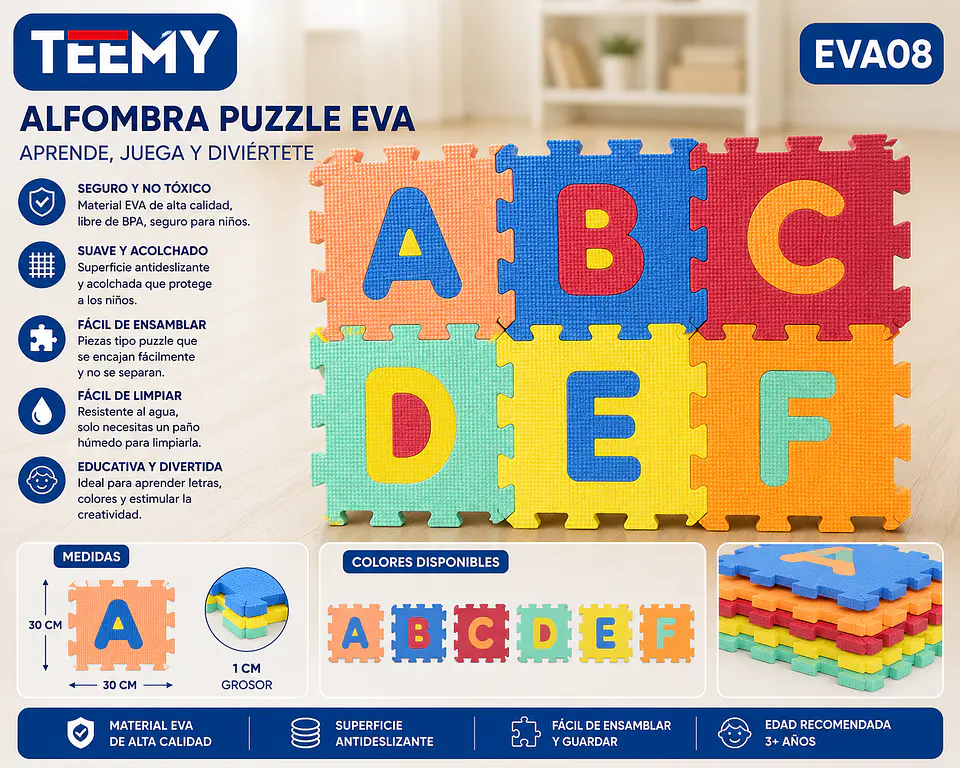 GOMA EVA LETRAS 17x17  (EVA08) 1