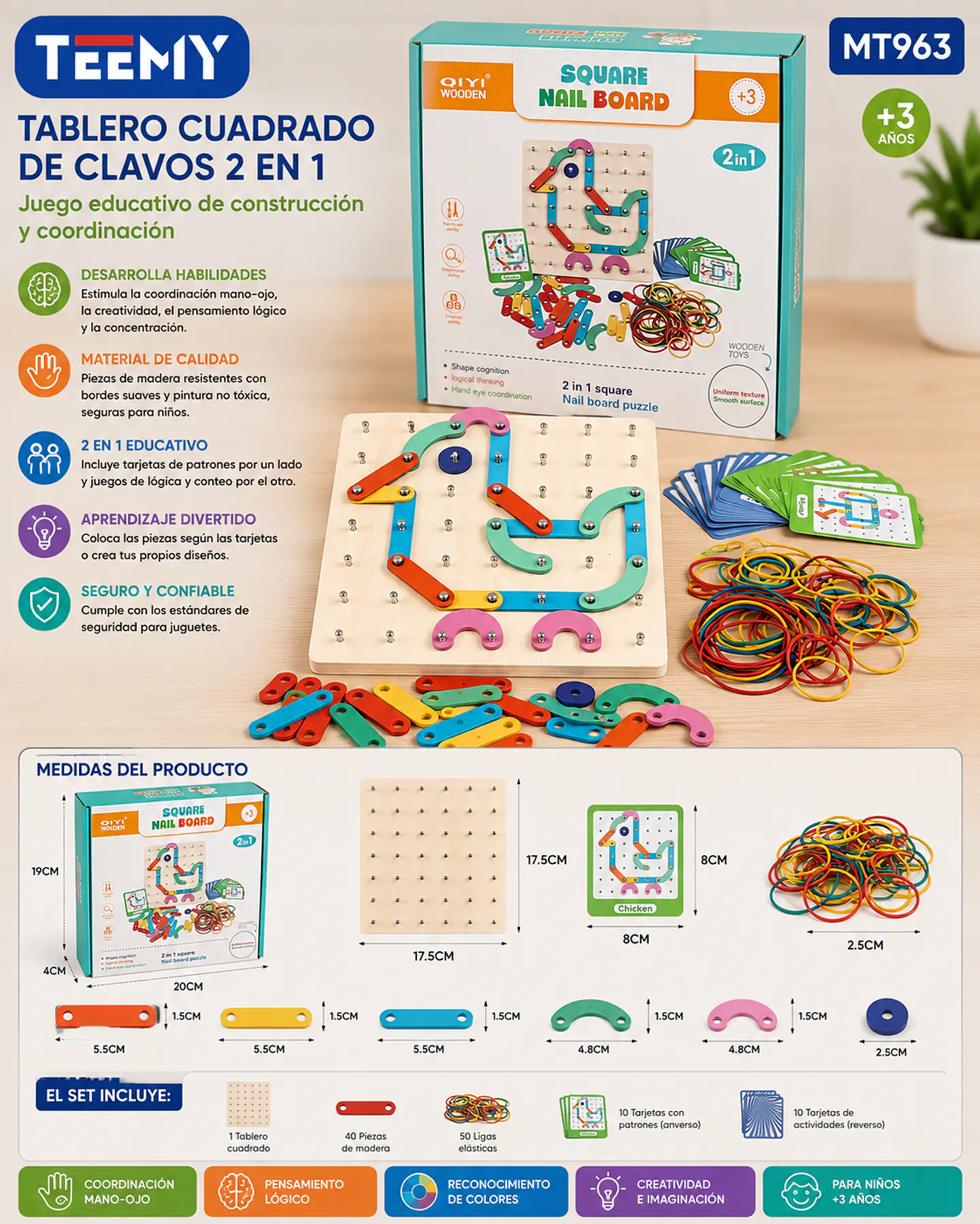 JUGADO DIDACTICO MONTESSORI, 3 DEL MISMO POR MAYOR (MT963) 1