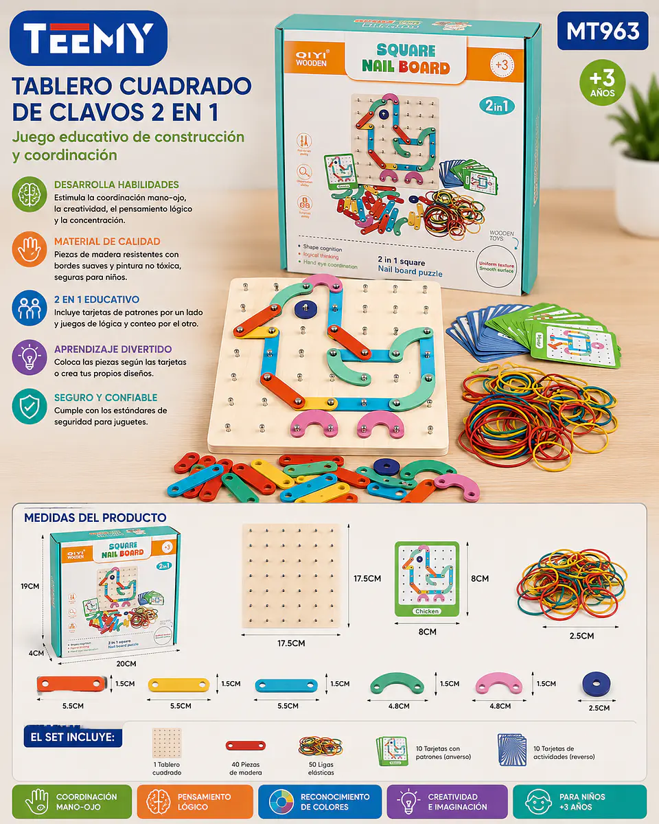 JUGADO DIDACTICO MONTESSORI, 3 DEL MISMO POR MAYOR (MT963) 1