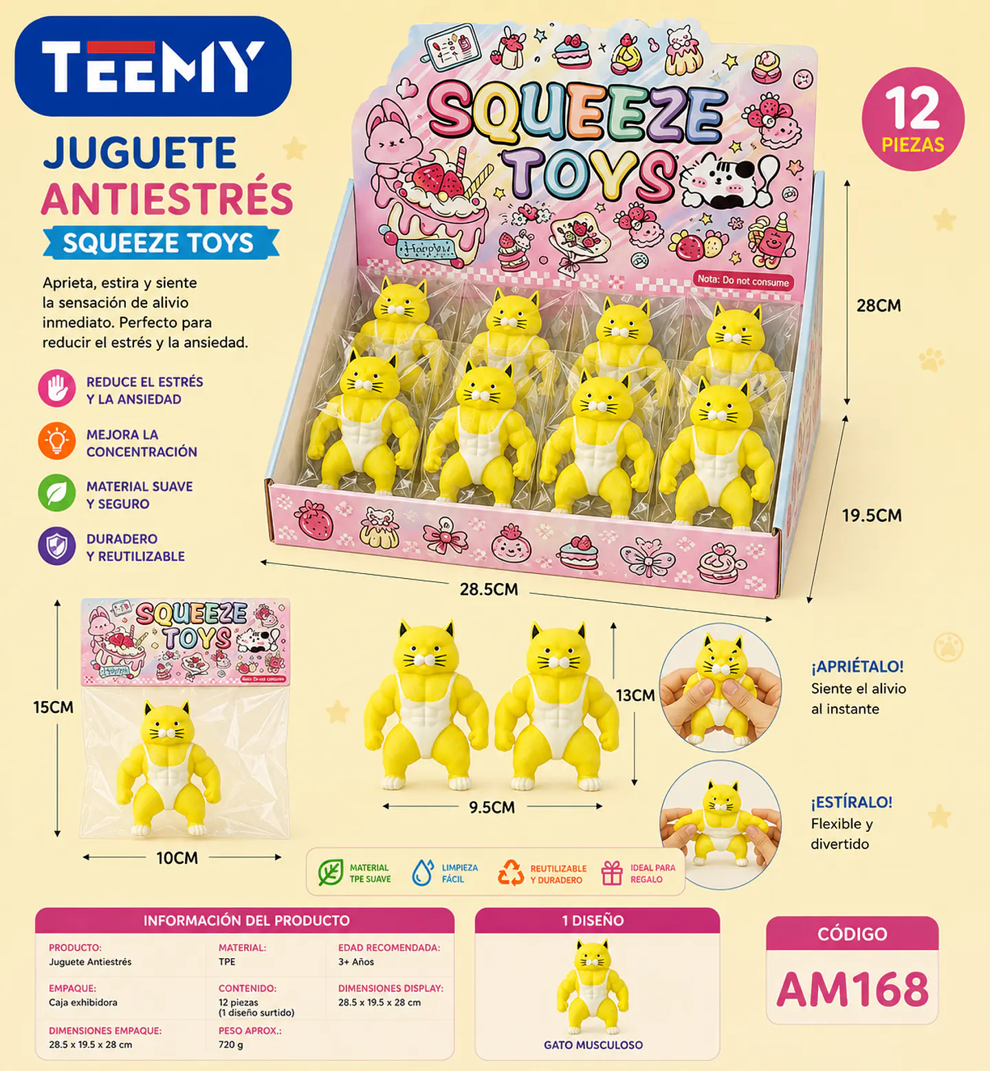 SQUISHY PAQUETE 12 PIEZAS (AM168) 1