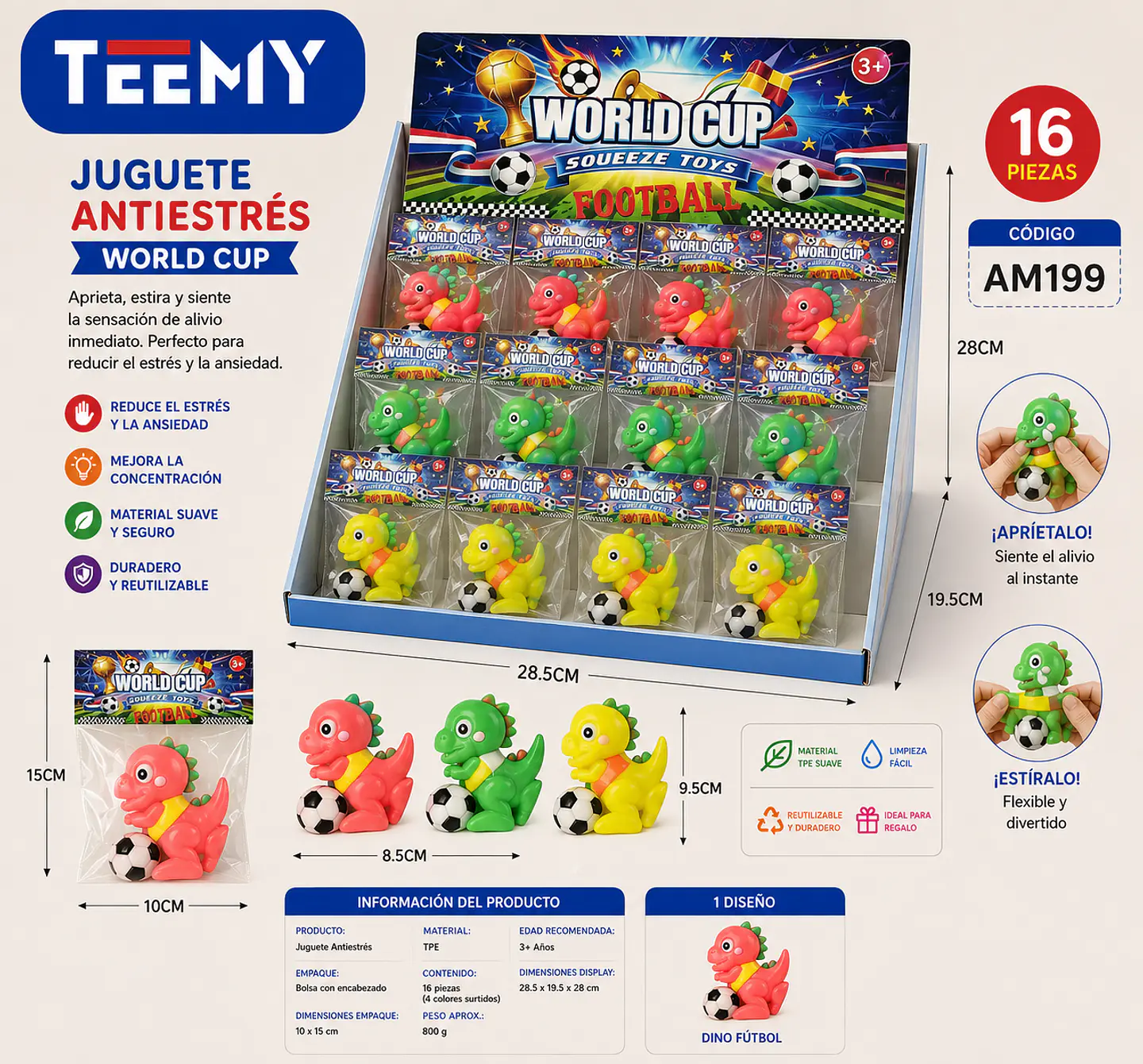 SQUISHY PAQUETE 16 PIEZAS (AM199) 1