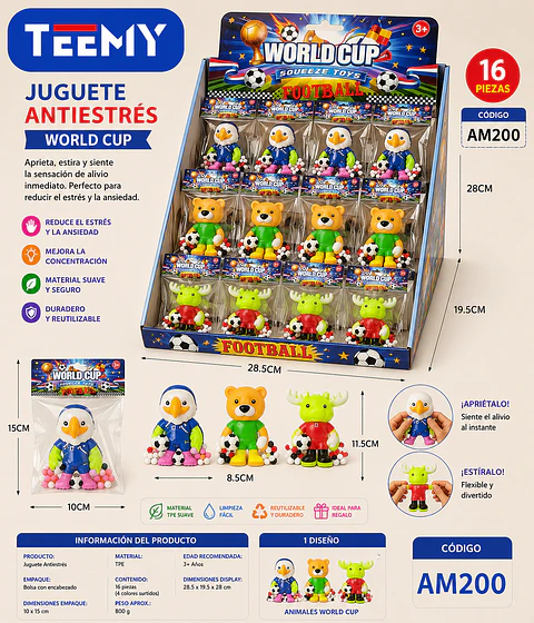 SQUISHY PAQUETE 16 PIEZAS (AM200)