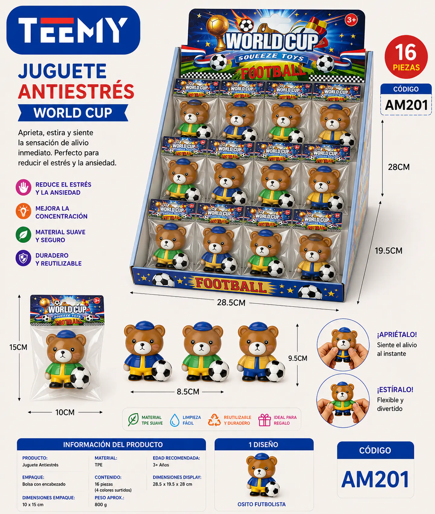 SQUISHY PAQUETE 16 PIEZAS (AM201) 1