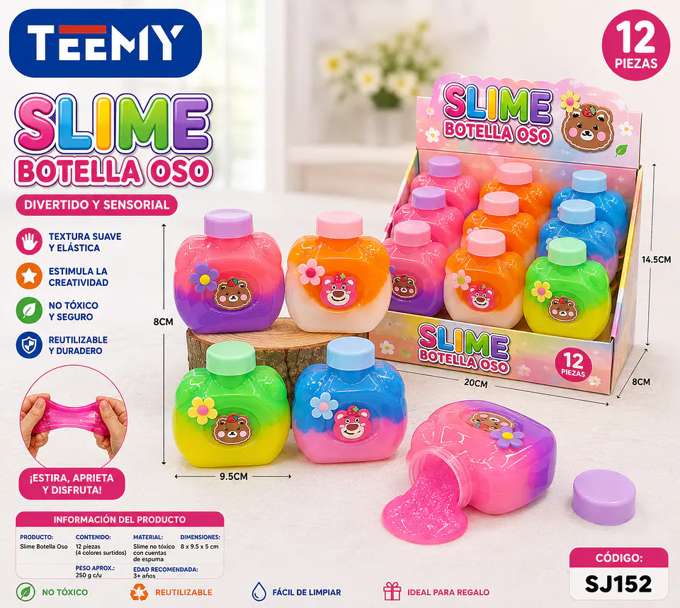 SLIME UNICORNIO PAQUETE 12 PIEZAS (SJ152) 1