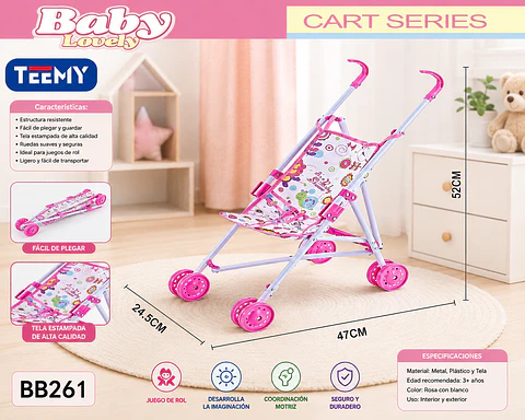 COCHE DE MUÑECA, 3 DEL MISMO POR MAYOR  (BB261)