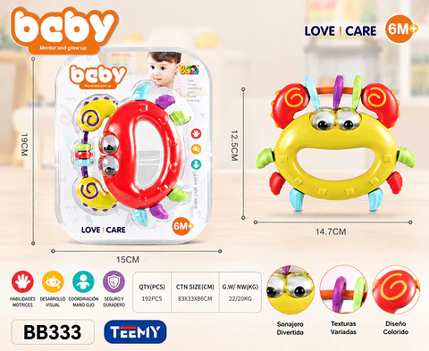 SONAJERO DE BEBES, 3 DEL MISMO POR MAYOR  (BB333)