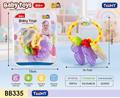 SONAJERO DE BEBES, 3 DEL MISMO POR MAYOR  (BB335)