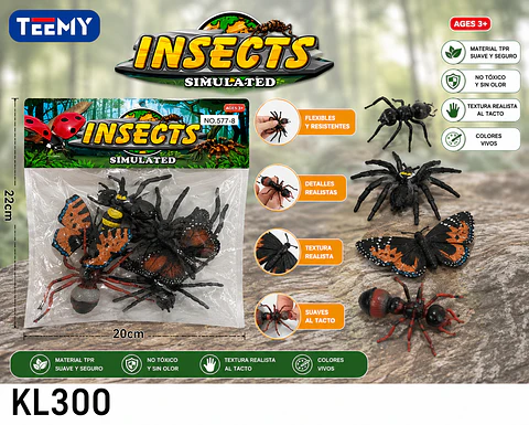 INSECTOS, 3 DEL MISMO POR MAYOR (KL300)