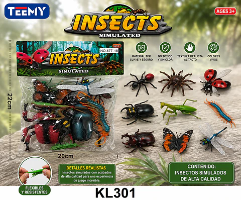 INSECTOS, 3 DEL MISMO POR MAYOR (KL301)