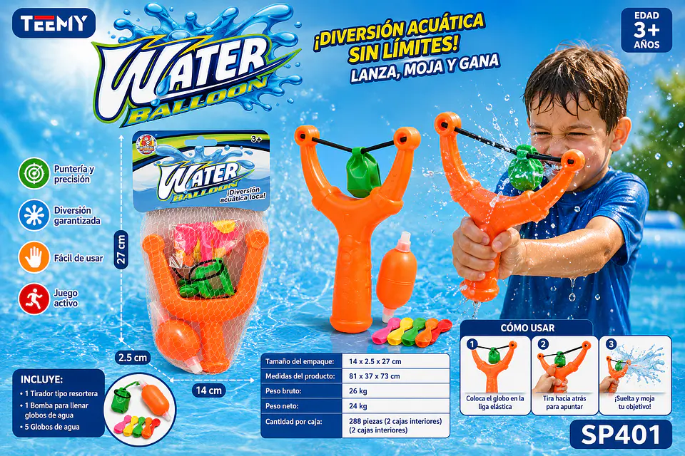 JUEGO BOMBAS DE AGUA PAQUETE 12 PIEZAS (SP401) 1