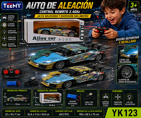 CARRO A CONTROL REMOTO,  3 DEL MISMO POR MAYOR  (YK123)