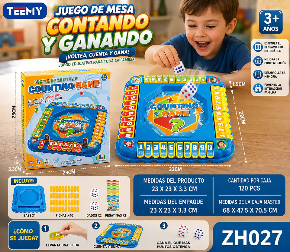 JUEGO DE MESA, 3 DEL MISMO POR MAYOR (ZH027) 1