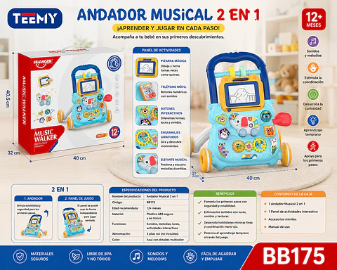 CAMINADORA MULTIFUNCIONAL, 3 DEL MISMO POR MAYOR  (BB175)