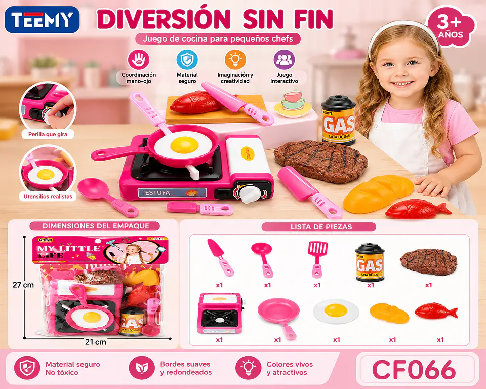 JUGUETE COCINA,  3 DEL MISMO POR MAYOR  (CF066) 1