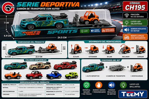CARROS CON GRUA, 3 DEL MISMO POR MAYOR (CH195)