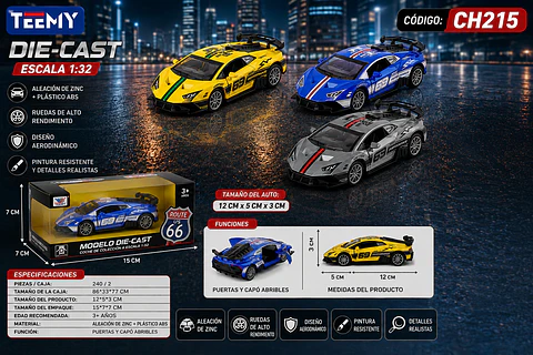CARRO A ESCALA, 3 DEL MISMO POR MAYO (CH215)
