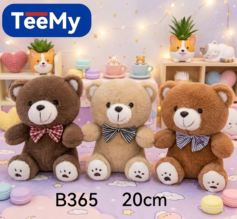 PELUCHE OSO 20 CM, 3 DEL MISMO POR MAYOR (B365) 1