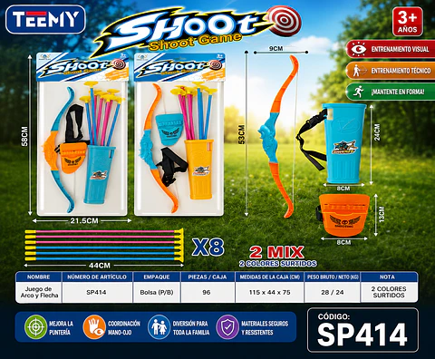 ARCO NERF, 3 DEL MISMO POR MAYOR  (SP414)