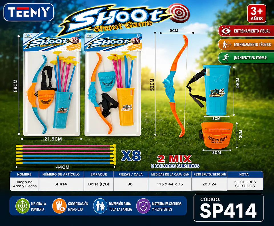 ARCO NERF, 3 DEL MISMO POR MAYOR  (SP414) 1