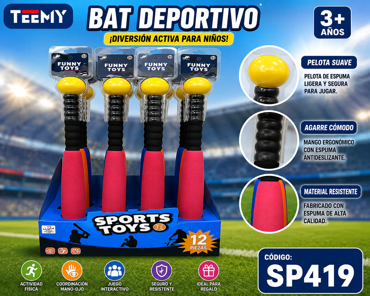 SET BATE Y PELOTAS (SP419) 1