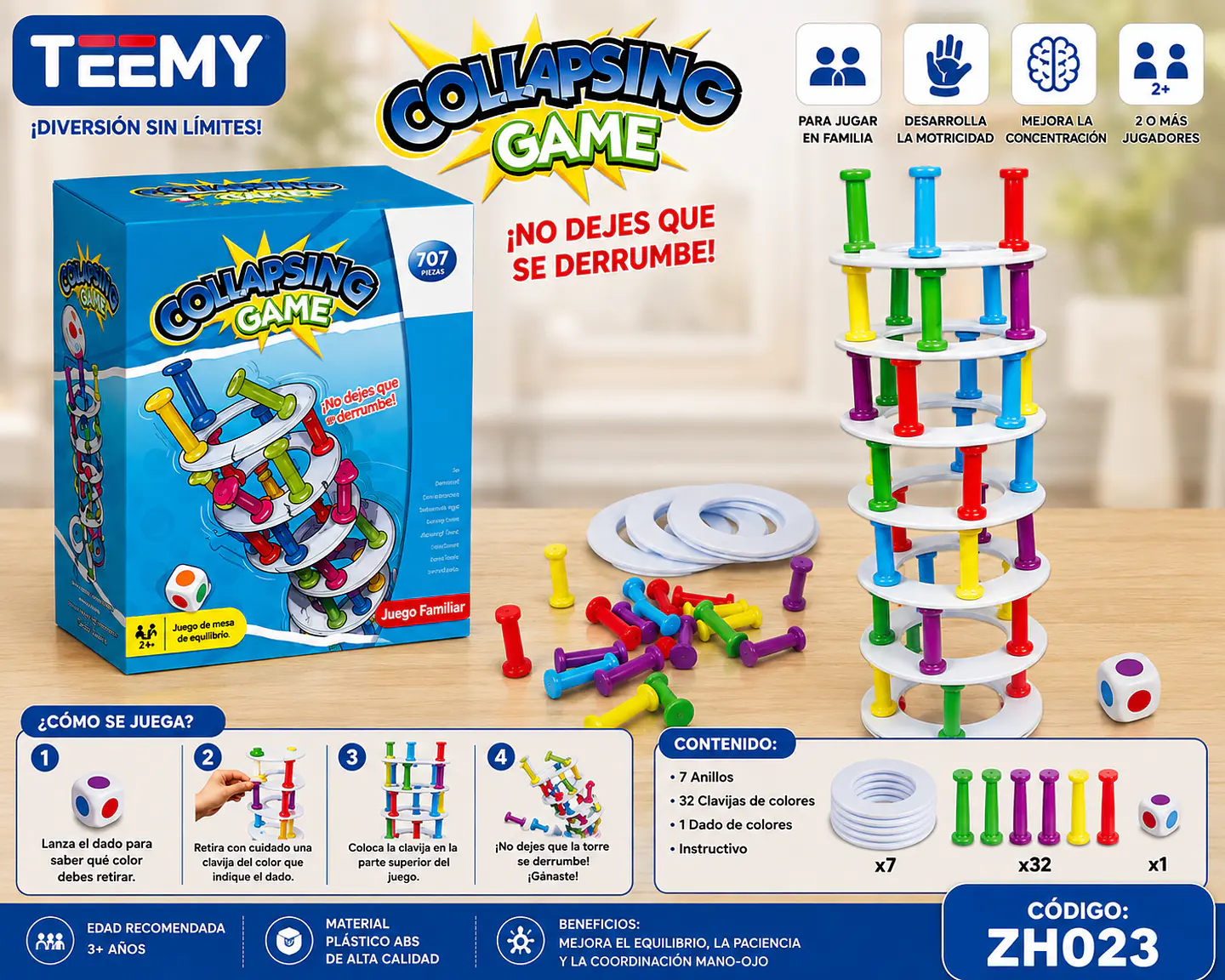 JUEGO DE MESA DE EQUILIBRIO, 3 DEL MISMO POR MAYOR (ZH023) 1