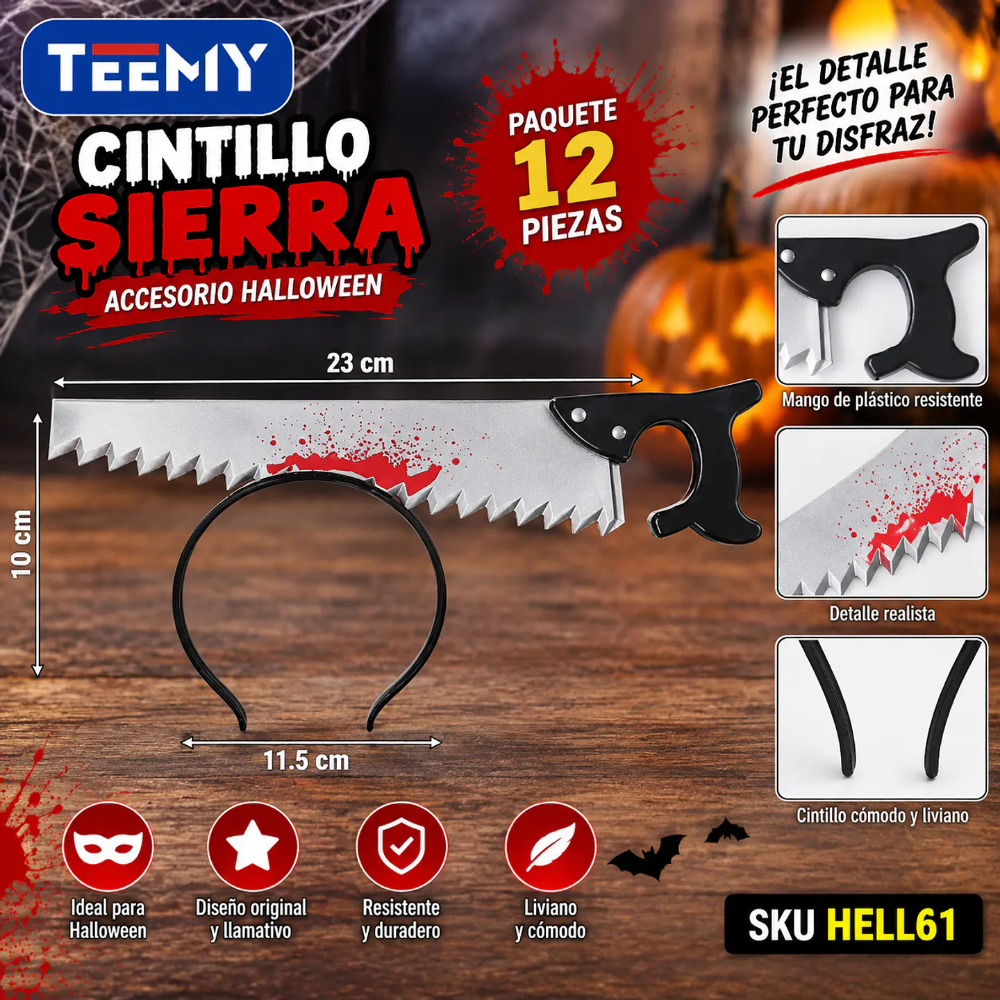 CINTILLO CON CIERRA PAQUETE 12 UND (HELL61) 1