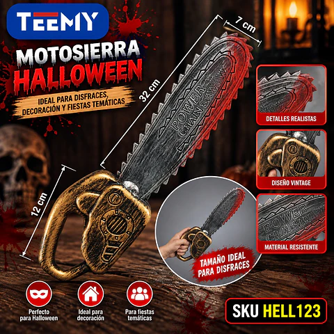 ACCESORIO DISFRAZ HALLOWEEN SIERRA , 3 DEL MISMO POR MAYOR  (HELL123)