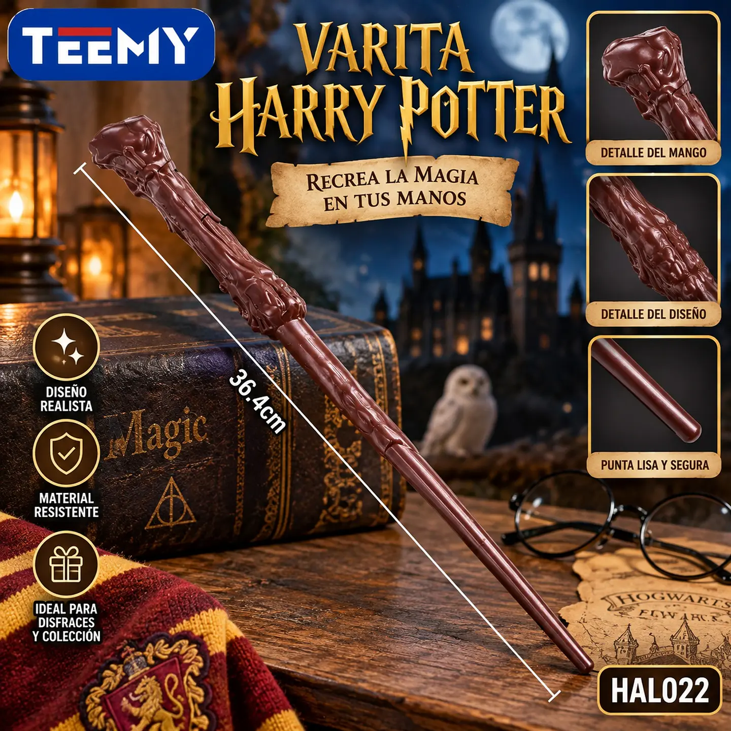 VARITA HARRY POTTER, 3 DEL MISMO POR MAYOR  (HAL022) 1