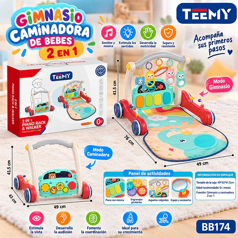 GIMNASIO CAMINADORA DE BEBES 2 EN 1, 3 DEL MISMO POR MAYOR  (BB174)