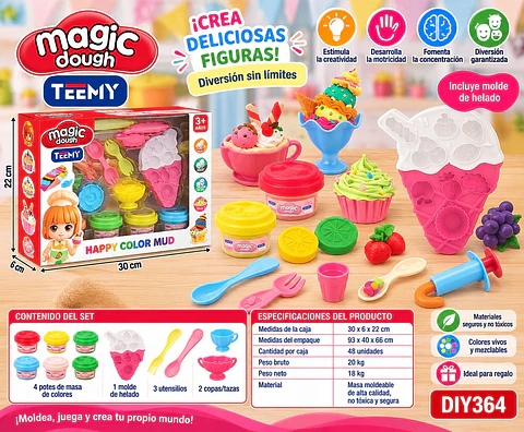 JUEGO DE MASAS, 3 DEL MISMO POR MAYOR (DIY364)