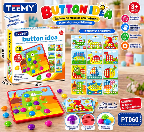 JUEGO CON BOTONES, 3 DEL MISMO POR MAYOR (PT060)