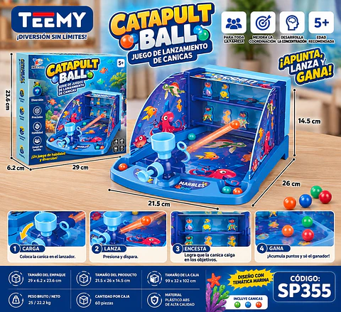 JUEGO CON CATAPULTA , 3 DEL MISMO POR MAYOR  (SP355)