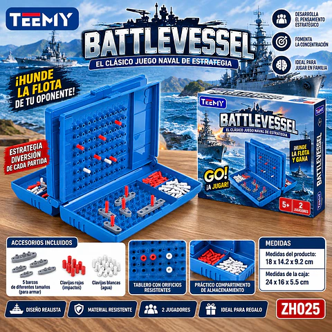 JUEGO BATALLA NAVAL, 3 DEL MISMO POR MAYOR (ZH025)