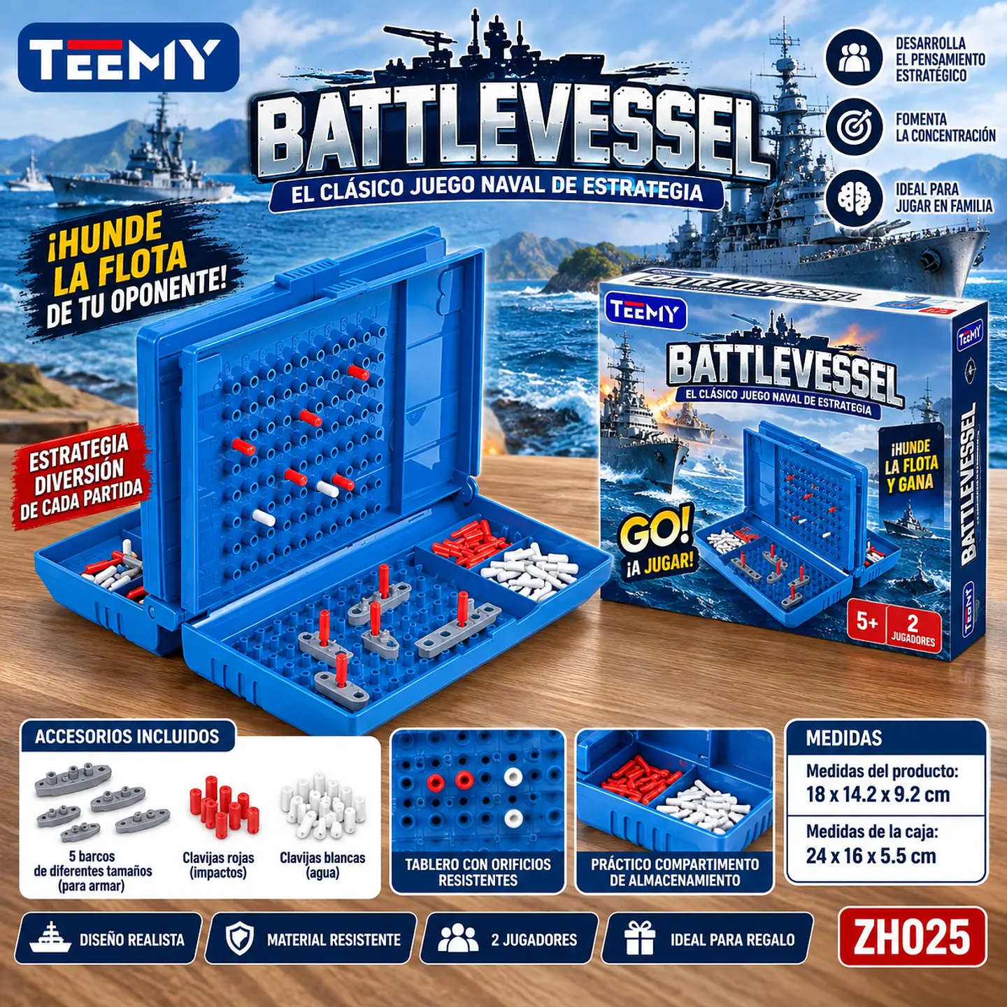 JUEGO BATALLA NAVAL, 3 DEL MISMO POR MAYOR (ZH025) 1