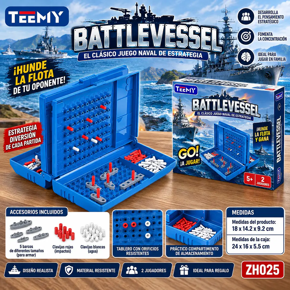 JUEGO BATALLA NAVAL, 3 DEL MISMO POR MAYOR (ZH025) 1