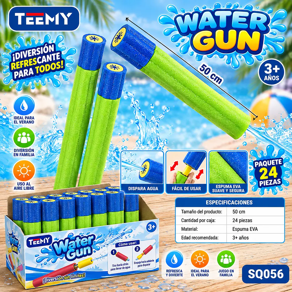 LANZA AGUA 50 CM 24 PIEZAS (SQ056) 1